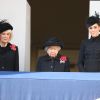 Camilla Parker-Bowles, Elizabeth II et Kate Middleton - La famille royale réunie pour le Remembrance Sunday Service, au Cénotaphe de Londres, le 10 novembre 2019.