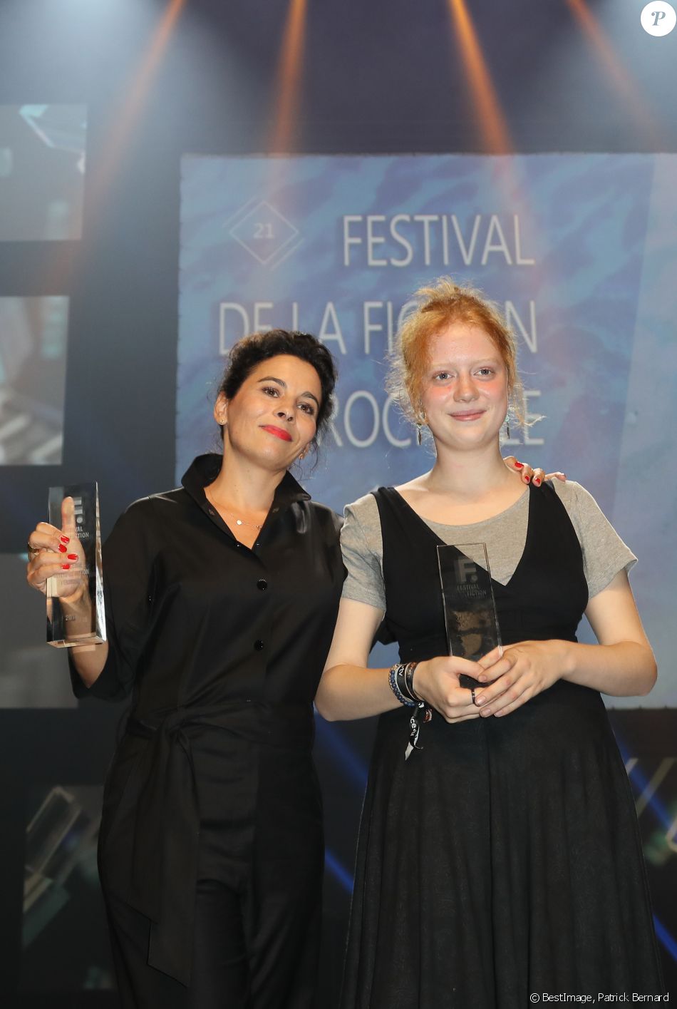 Cécile Rebboah Et Son Mari Cécile Rebboah et Luna Carpiaux (Meilleure interprétation féminine, ex  aequo) - Soirée de clôture de la 21ème édition du Festival de la Fiction TV  de La Rochell - Purepeople