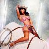 La chanteuse Charli XCX pose pour la nouvelle campagne de la marque anglaise de lingerie Agent Provocateur. Le 11 novembre 2019.