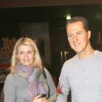 Michael Schumacher et sa femme Corinna - Premiere du film Asterix a Paris le 13 janvier 2008.