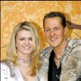  Michael Schumacher et sa femme Corinna- Première du film "Astérix aux Jeux Olympiques" au cinéma Gaumont Champs Elysées, à Paris, le 13 janvier 2008.  