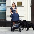 Exclusif - Pippa Middleton promenant son fils Arthur et ses chiens dans les rues de Chelsea à Londres le 11 juillet 2019.