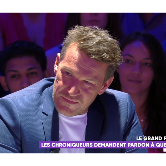 Benjamin Castaldi très ému dans "Touche pas à mon poste", le 18 septembre 2019, sur C8