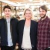Exclusif - Luana Belmondo avec ses fils Giacomo et Alessandro - Luana Belmondo lors du lancement de son livre "Italia mia Luana cuisine Rome" au restaurant l'Osteria del Vino du marché spacieux Eataly Paris Marais à Paris le 7 novembre 2019. © Tiziano Da Silva - Pierre Perusseau/Bestimage