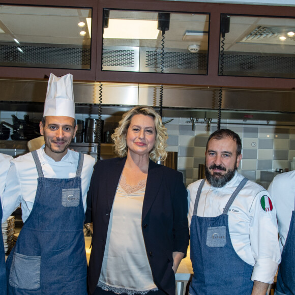 Exclusif - Luana Belmondo - Luana Belmondo lors du lancement de son livre "Italia mia Luana cuisine Rome" au restaurant l'Osteria del Vino du marché spacieux Eataly Paris Marais à Paris le 7 novembre 2019. © Tiziano Da Silva - Pierre Perusseau/Bestimage