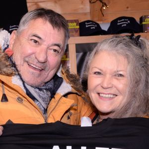 Jean-Marie Bigard et sa soeur Anne-Marie lors du lancement de "La Magie de Noël aux Tuileries" à Paris, le 15 novembre 2019. © Coadic Guirec/Rachid Bellak/Bestimage