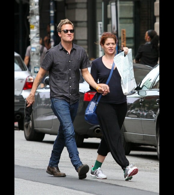 Debra Messing et Will Chase en août 2012 à New York