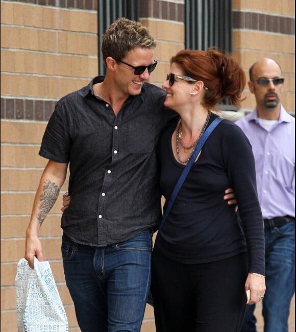 Debra Messing et Will Chase en août 2012 à New York