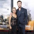 Chris Hemsworth et sa femme Elsa Pataky - Avant-première du film "12 Strong" au Lincoln Center à New York, le 16 janvier 2018. © Charles Guerin/Bestimage