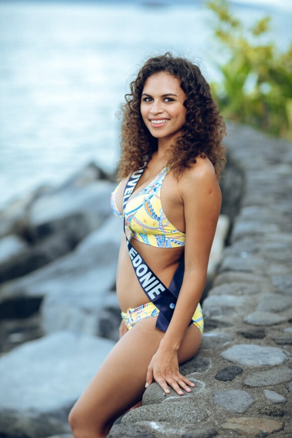 Miss Nouvelle-Calédonie, Anaïs Toven, lors du voyage Miss France 2020, à Tahiti, en novembre 2019.