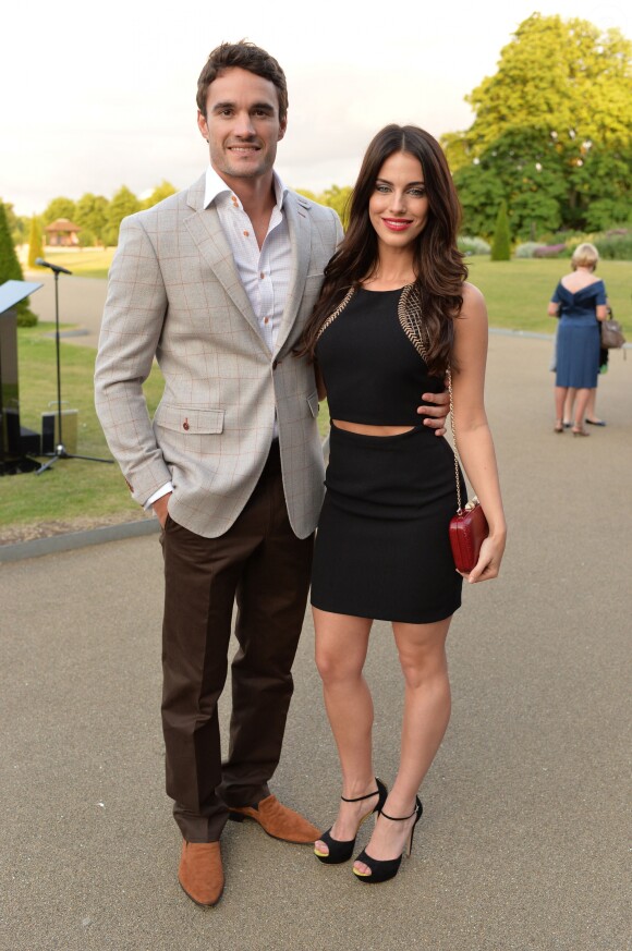 Thom Evans et Jessica Lowndes à Londres. Le 4 juillet 2013.