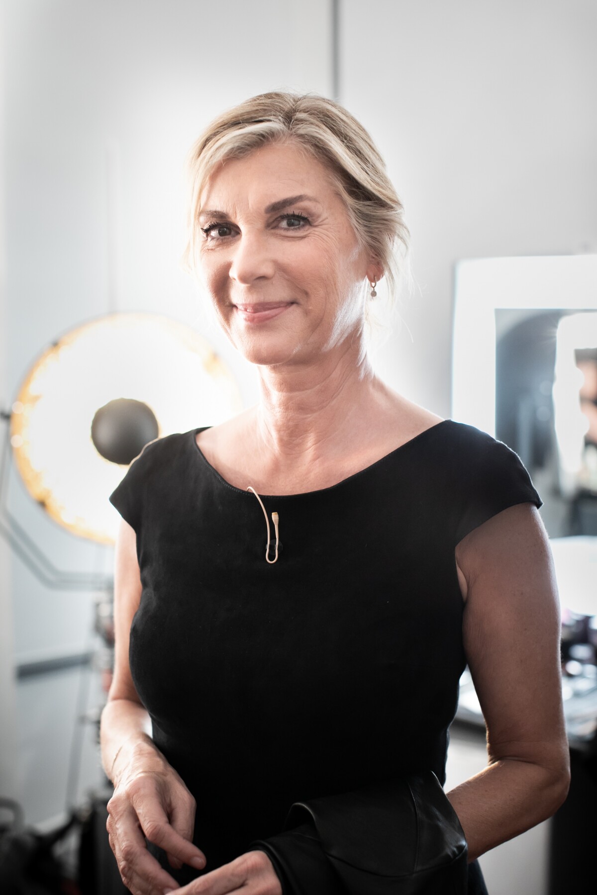 Photo Michèle Laroque Backstage de l'enregistrement de l'émission