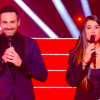 Camille Combal et Karine Ferri lors de la finale de "Danse avec les stars" en direct sur TF1, le 23 novembre 2019.