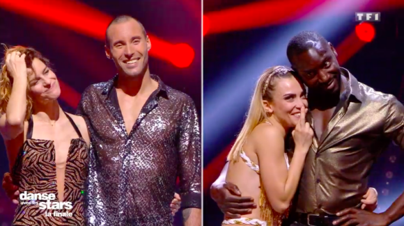 Les quatre finalistes en attente du résultat, lors de la finale de "Danse avec les stars" en direct sur TF1, le 23 novembre 2019.