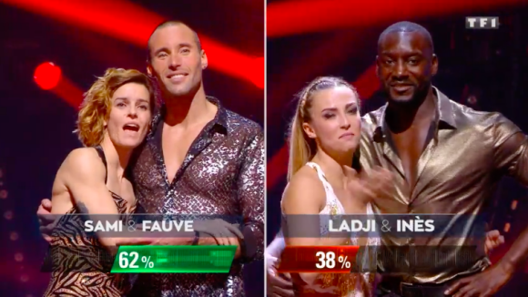 Sami El Gueddari et Fauve Hautot remportent la finale de "Danse avec les stars" en direct sur TF1, le 23 novembre 2019.