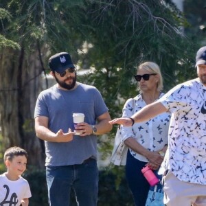 Exclusif - Justin Timberlake et Jessica Biel ont accompagné leur fils Silas à son entrainement de baseball à Los Angeles le 29 octobre 2019