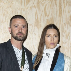 Justin Timberlake et Jessica Biel au défilé de mode femme printemps-été 2020 Louis Vuitton à Paris le 1er octobre 2019 © Olivier Borde / Bestimage