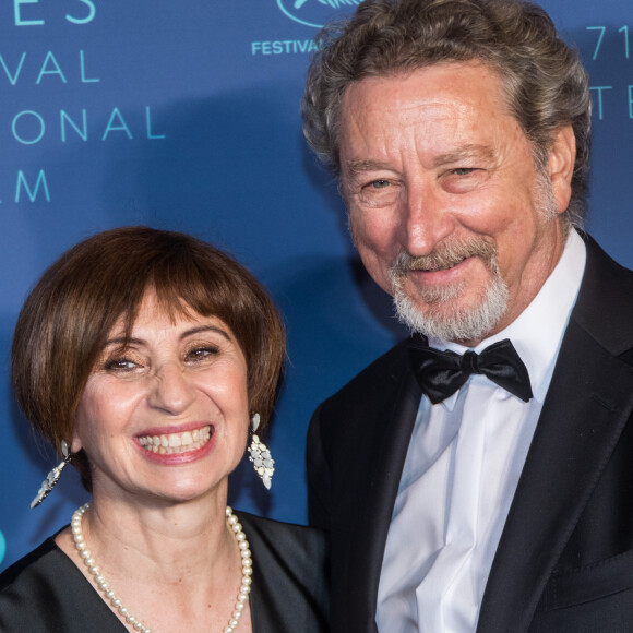 Ariane Ascaride et son mari Robert Guediguian - Arrivées au dîner de la cérémonie d'ouverture du 71ème Festival International du Film de Cannes. Le 8 mai 2018 © Borde-Jacovides-Moreau/Bestimage