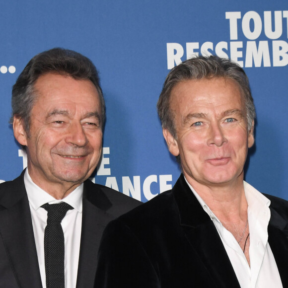 Michel Denisot et Franck Dubosc - Avant-première du film "Toute ressemblance..." au cinéma UGC Ciné Cité Les Halles à Paris, le 25 novembre 2019. © Coadic Guirec/Bestimage