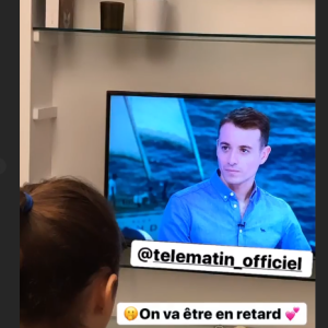 Alexandra Rosenfeld et sa fille Ava soutiennent Hugo Clément - Story Instagram, 26 novembre 2019