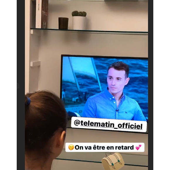 Alexandra Rosenfeld et sa fille Ava soutiennent Hugo Clément - Story Instagram, 26 novembre 2019