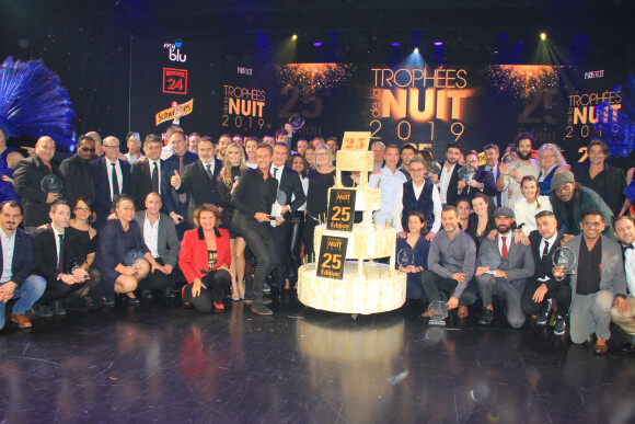 Exclusif - Soirée des 25 ans des trophées de la nuit au Lido à Paris le 25 novembre 2019. © Philippe Baldini/Bestimage