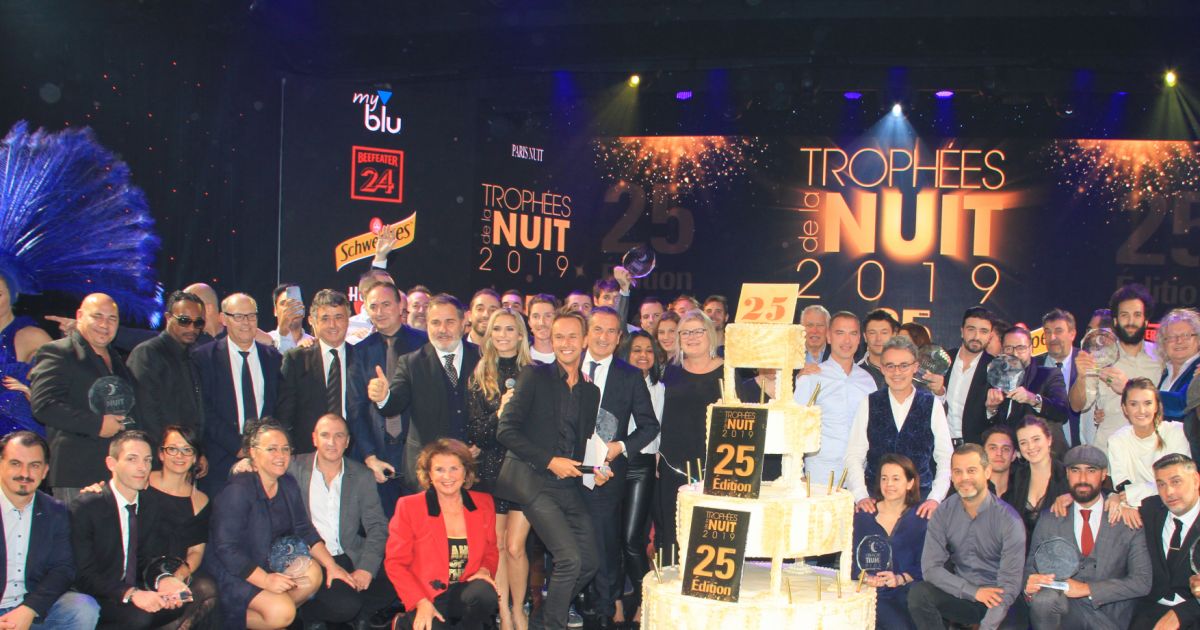 Exclusif Soirée des 25 ans des trophées de la nuit au Lido à Paris le 25 novembre 2019