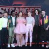 Gaten Matarazzo, Caleb McLaughlin, Millie Bobby Brown, Sadie Sink, Finn Wolfhard, Noah Schnapp à la première de la série Netflix "Stranger Things - Saison 3" à Los Angeles, le 28 juin 2019.