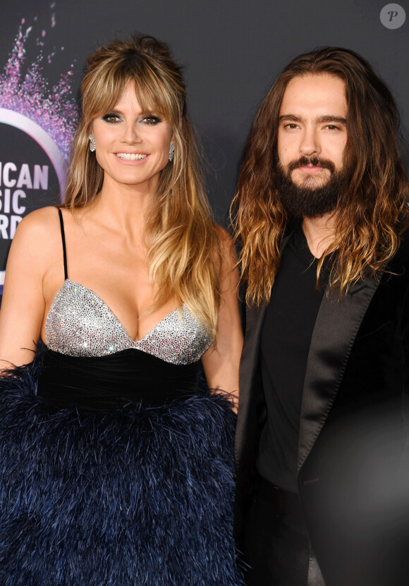 Heidi Klum et son mari Tom Kaulitz - People à la 47ème soirée annuelle des American Music Awards au théâtre Microsoft à Los Angeles, le 24 novembre 2019.