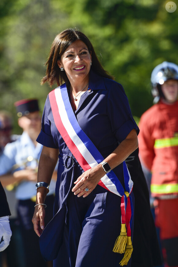 Anne Hidalgo, maire de Paris - Cérémonie du 75ème anniversaire de la libération de Paris, le 25 août 2019. © JB Autissier / Panoramic / Bestimage