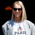 Celine Dion à la sortie de l'hôtel de Crillon à Paris pendant la fashion week Haute-Couture automne-hiver 2019/2020 le 3 juillet 2019.