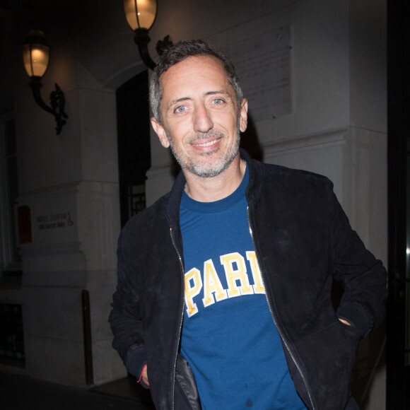 Exclusif - Gad Elmaleh - Arrivées et sorties au Lutetia "Pop Up" club où Cindy Bruna célèbre ses 25 ans, Paris le 28 septembre 2019. © Perusseau - Da Silva / Bestimage