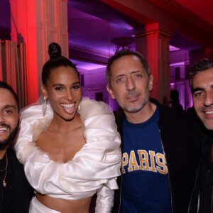 Malik Bentalha, Cindy Bruna, Gad Elmaleh, Ary Abittan - Cindy Bruna fête ses 25 ans au Lutetia "Pop Up" club, soirée organisée par Five Eyes Production le 28 Septembre 2019 pendant la Fashion Week. © Rachid Bellak / Bestimage