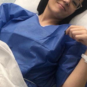 Agathe Auproux à l'hôpital à cause de son cancer, 11 mars 2019, sur Instagram