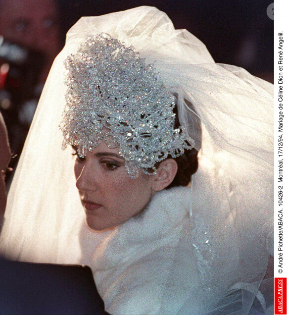 Mariage de Céline Dion et René Angélil. Le 17 décembre 1994 @Andre Pichette/ABACAPRESS.COM