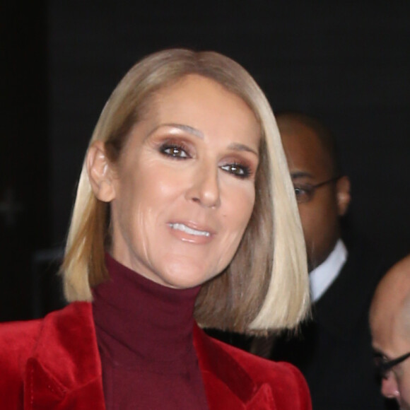 Céline Dion à la sortie de son hôtel à New York, le 14 novembre 2019.