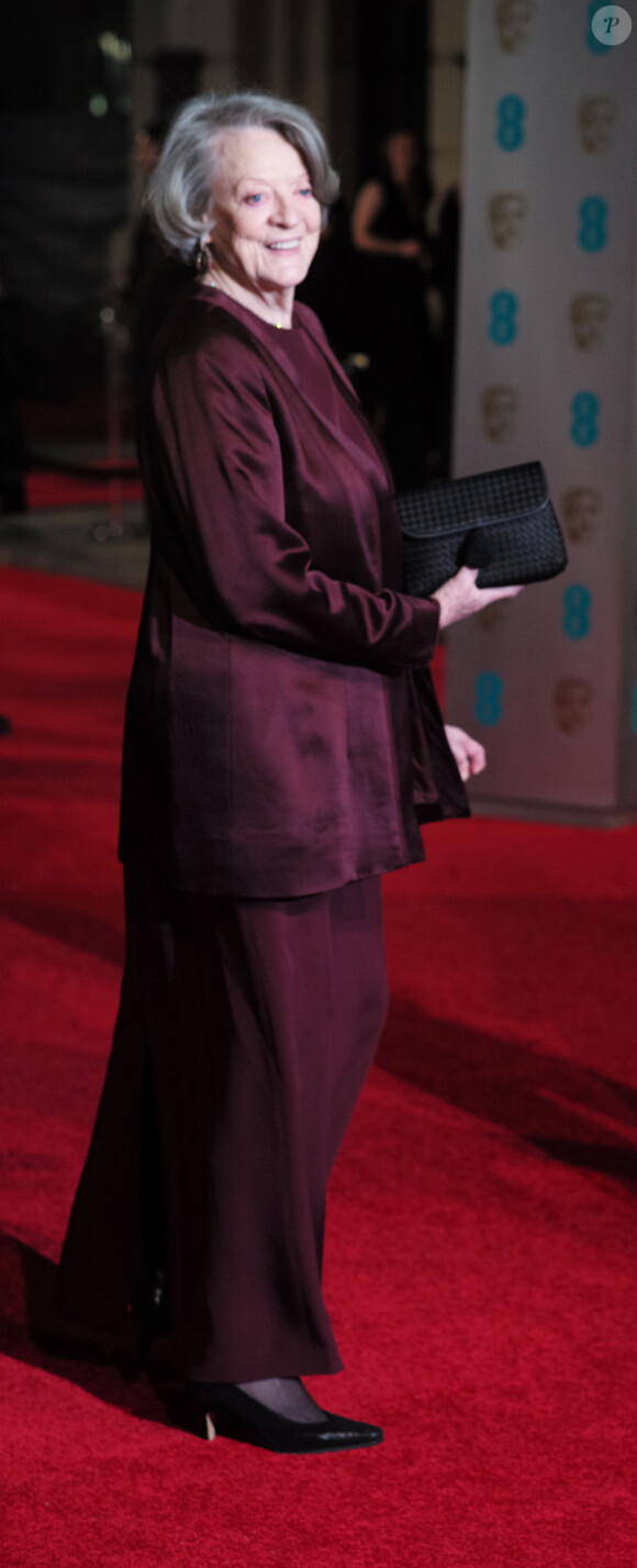 Maggie Smith - 69e cérémonie des British Academy Film Awards (BAFTA) à Londres, le 14 février 2016.
