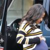 Christina Milian enceinte est allée se faire pomponner au Drybar du quartier de Sherman Oaks à Los Angeles, le 4 décembre 2019