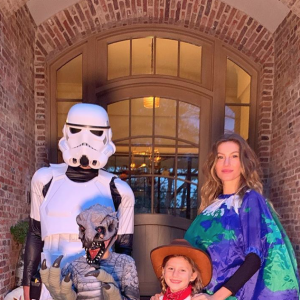 Gisele Bündchen, Tom Brady et leurs deux enfants, Benjamin et Vivian Lake. Octobre 2019.