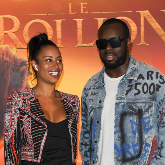 Maitre Gims et sa femme Demdem Djuna - Projection exceptionnelle du nouveau Disney "Le Roi Lion" au Grand Rex à Paris le 11 juillet 2019. © Coadic Guirec/Bestimage