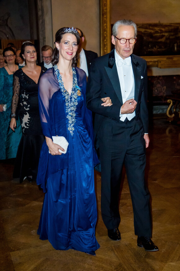 La comtesse Bettina Bernadotte - Réception de la cérémonie annuelle du Prix Nobel à l'hôtel de ville de Stockholm, le 10 décembre 2019.