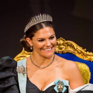 La princesse Victoria de Suède - Cérémonie annuelle du Prix Nobel au "Stockholm Concert Hall", le 10 décembre 2019.