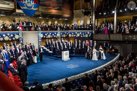 Cérémonie annuelle du Prix Nobel au "Stockholm Concert Hall", le 10 décembre 2019.