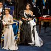 La reine Silvia de Suède, Le prince Daniel de Suède, la princesse Victoria de Suède - Cérémonie annuelle du Prix Nobel au "Stockholm Concert Hall", le 10 décembre 2019.