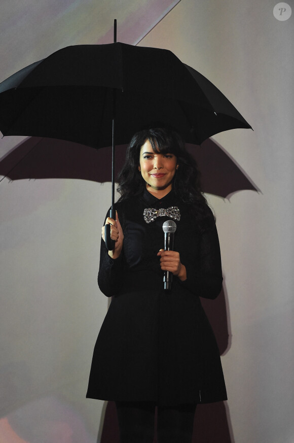 Indila aux 30e Victoires de la musique. Zénith de Paris. Le 13 février 2015. @Nicolas Briquet/ABACAPRESS.COM