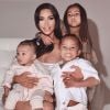 Kim Kardashian et ses enfants North, Saint et Chicago sur Instagram.