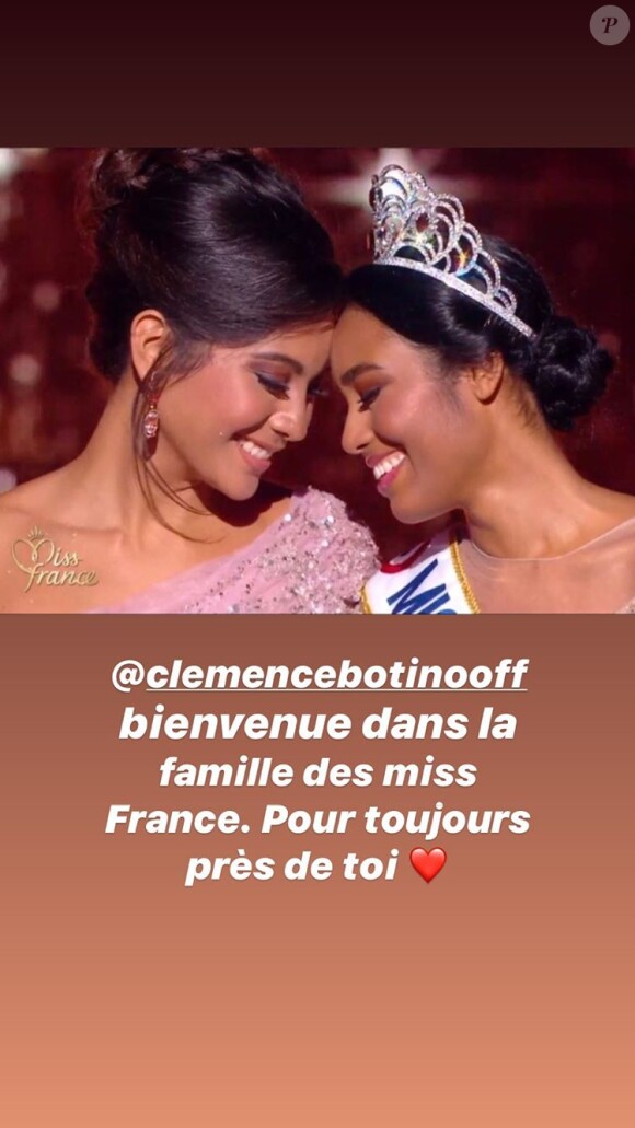 Le message de Vaimalama Chaves à Miss France 2020 après son élection du 14 décembre 2019.