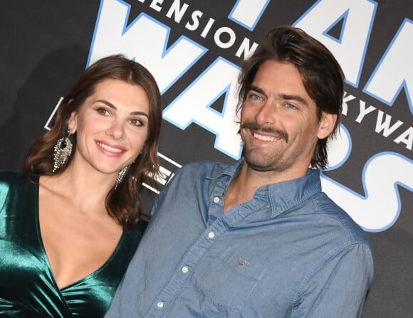 Camille Lacourt et sa compagne Alice Detollenaere (Miss Bourgogne 2010) - Avant-première du film "Star Wars : L'ascension de Skywalker" au cinéma Le Grand Rex à Paris, le 17 décembre 2019. © Coadic Guirec/Bestimage