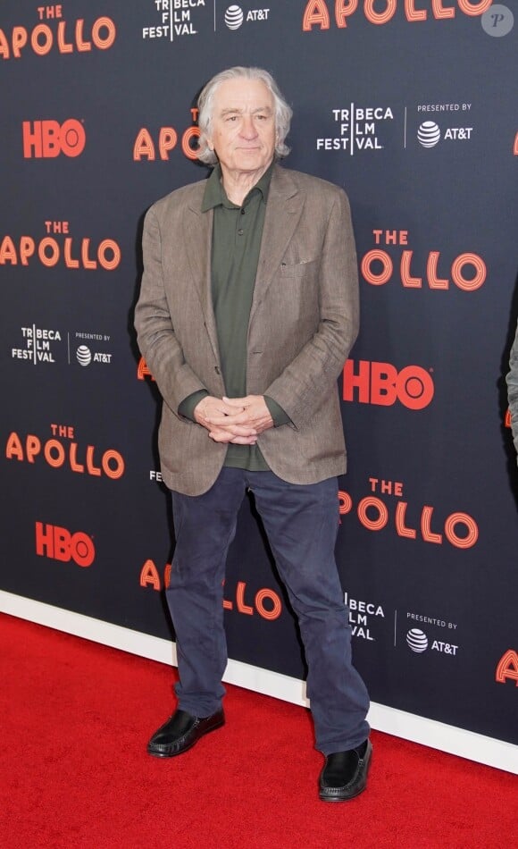 Robert De Niro à la première de "The Apollo" lors du Festival du Film de Tribeca 2019 à New York, le 24 avril 2019.