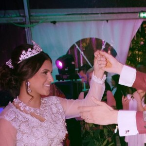 Tarek Benattia et Camélia le jour de leur mariage en mai 2017